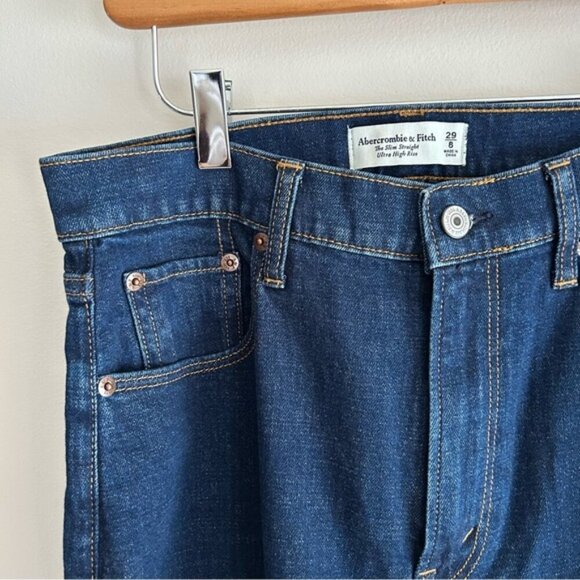 Abercrombie & Fitch The Slim Straight Ultra High Rise Jeans sz 29 - Picture 9 of 9